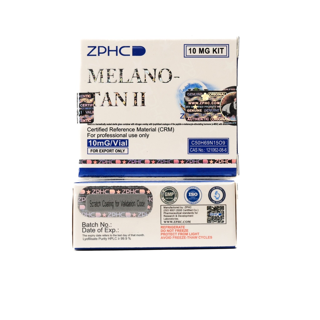 Melanotan-2 10mg + Bacteriostatic Water ZPHC