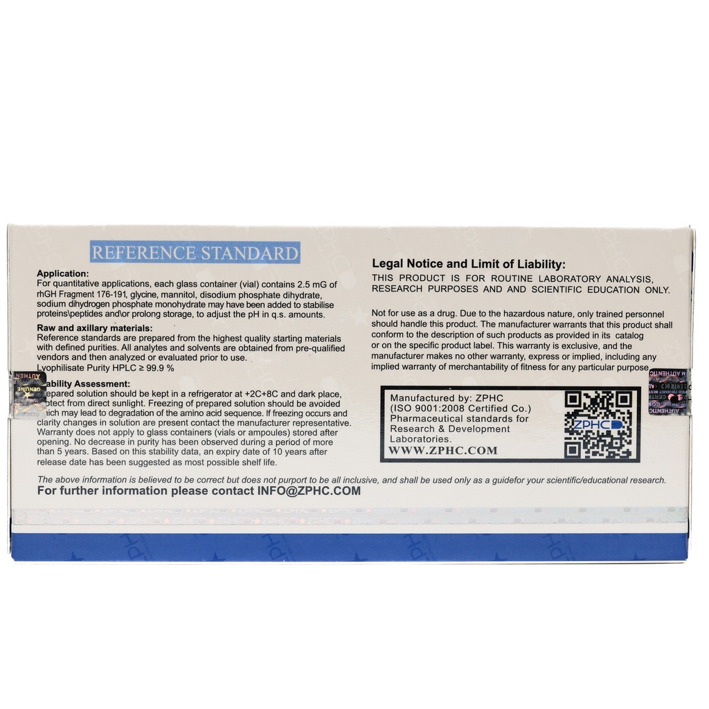 RHGH FRAGMENT 176-191aa (12.5MG)