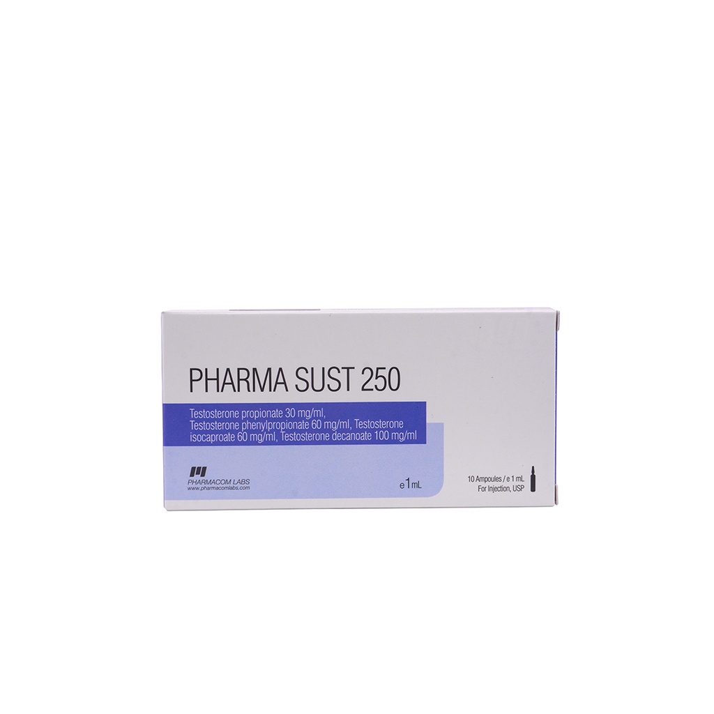 [001010011] PHARMA SUST 250  - Testosterone Blend - 250 MG/ML - 10 X 1 ML AMPULE - Pharmacom LABS