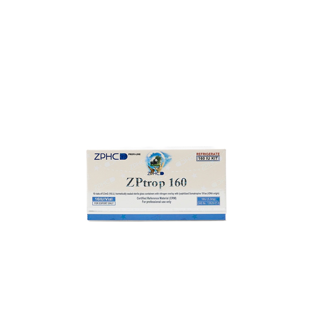[002060043] ZPTROP 160 IU  - Somatropin (2-8 C) -  16 IU / VIAL - 10 VIALS - ZPHC PHARMA