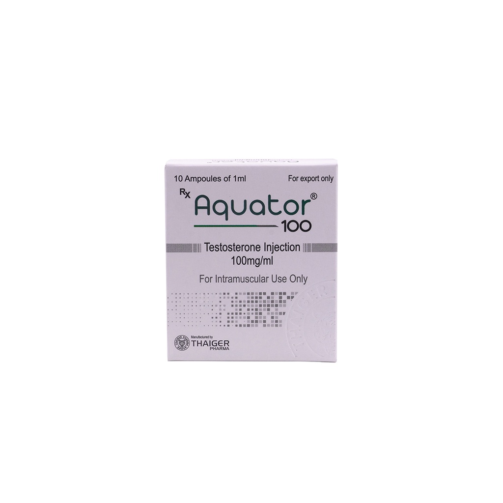 [003010002] Aquator-100   - Testosterone Suspension - 100 MG/ML - 10 X 1 ML AMPULE - Thaiger Pharma