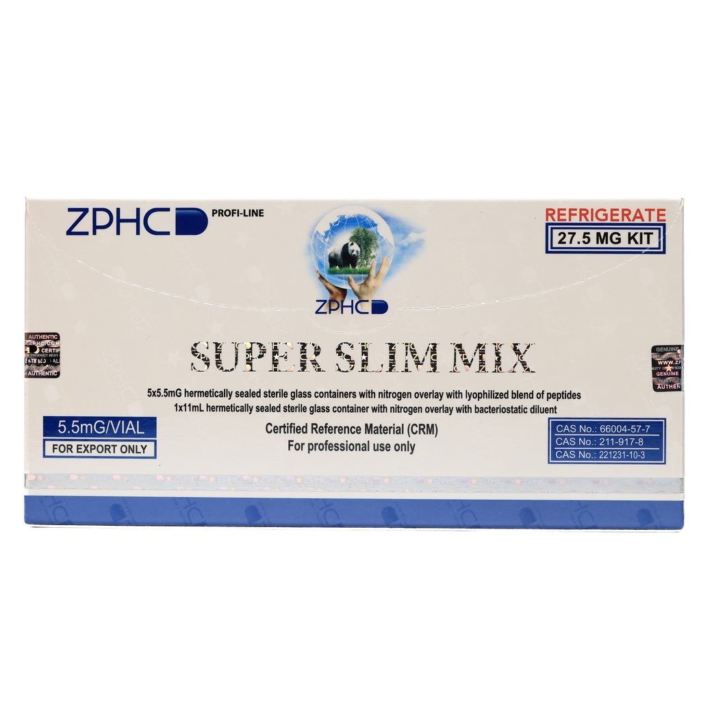 [002110110] SUPER SLIM MIX  - AOD2.5+FRAG2.5+Adipotide0.5 (2-8 C) - 5.5 MG / VIAL - 5 VIALS - ZPHC PHARMA