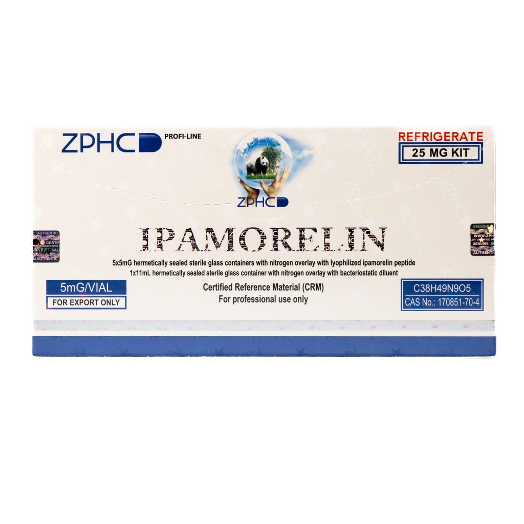 [002120117] IPAMORELIN (25MG) - (2-8 C) - 5 MG / VIAL - 5 VIALS - ZPHC PHARMA