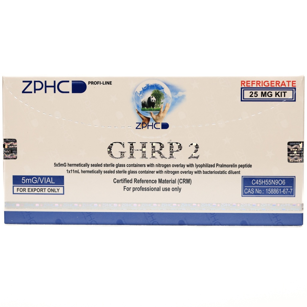 [002120119] GHRP 2 (25MG) - (2-8 C) - 5 MG / VIAL - 5 VIALS - ZPHC PHARMA