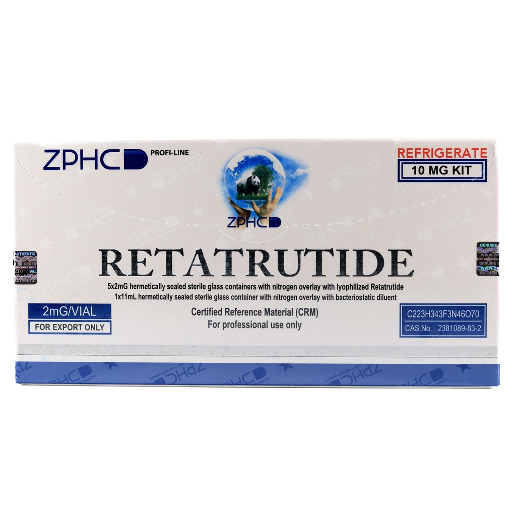 [002100137] RETATRUTIDE 10 MG KIT - 2 MG / VIAL - 5 VIALS - ZPHC PHARMA
