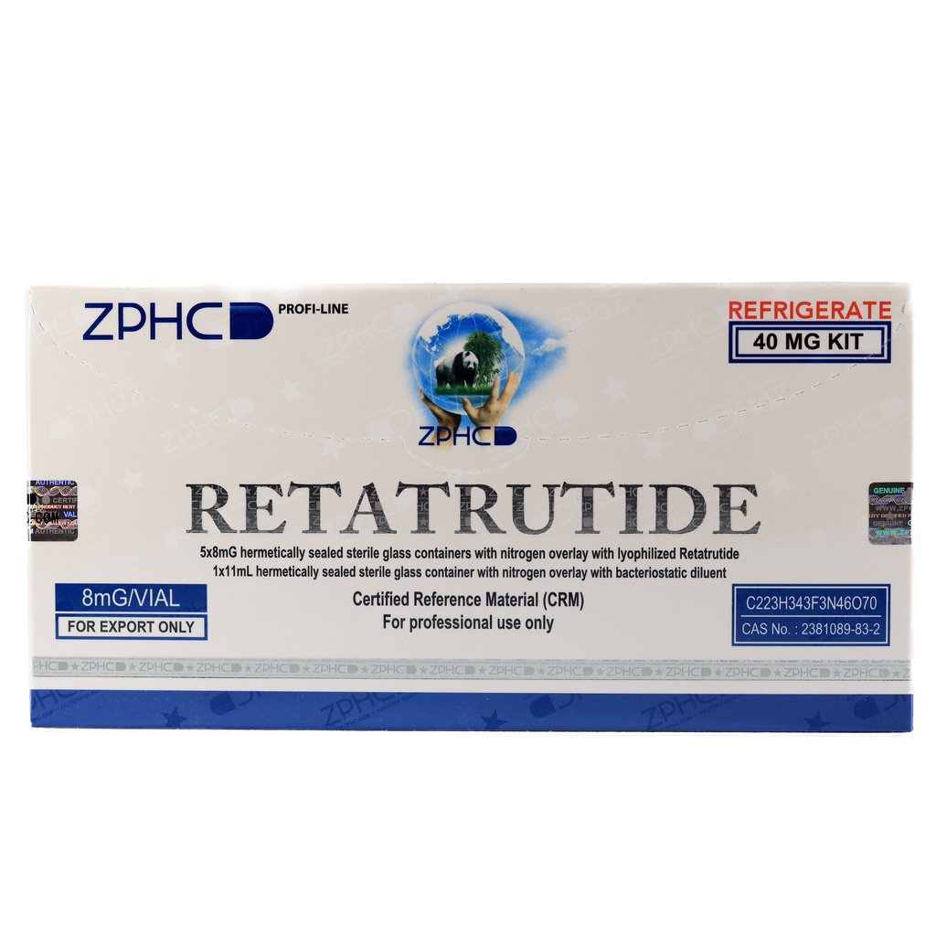 [002100139] RETATRUTIDE 40 MG KIT - 8 MG / VIAL - 5 VIALS - ZPHC PHARMA