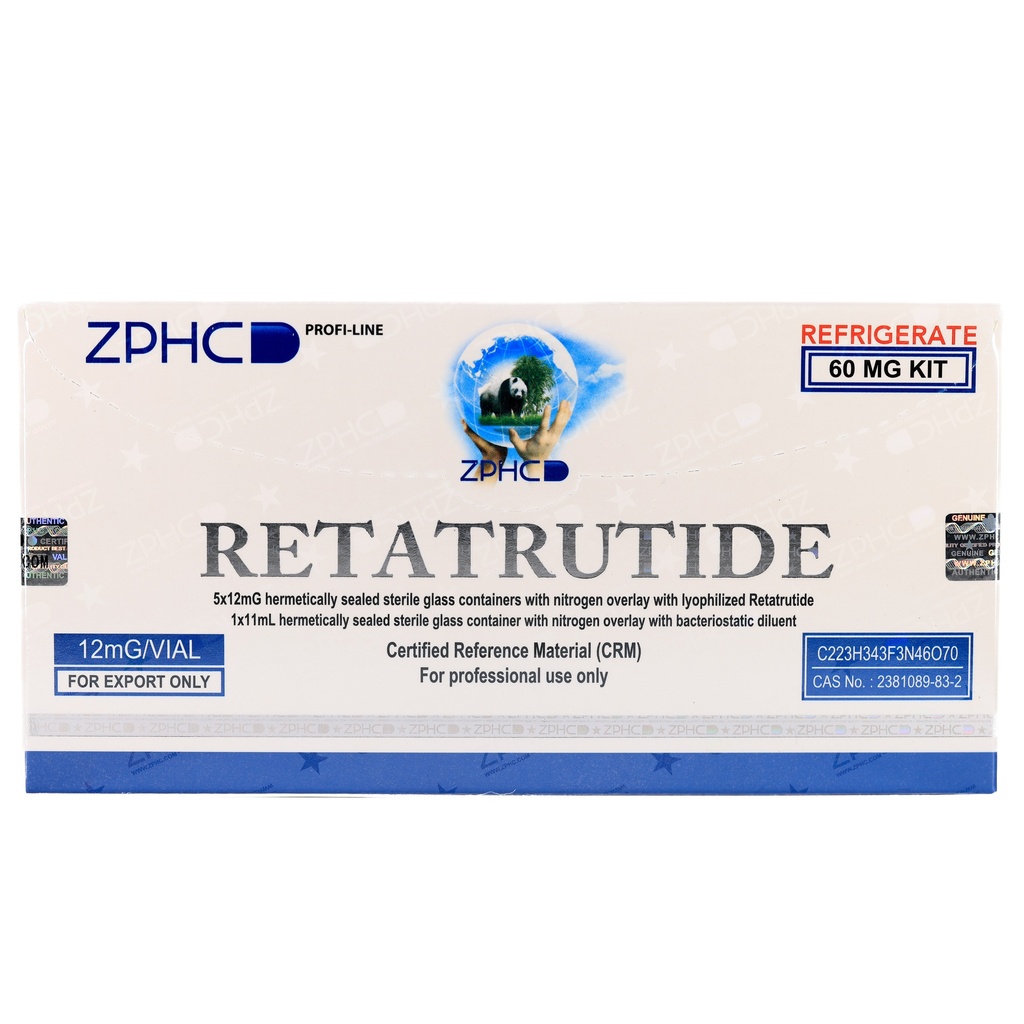 [002100140] RETATRUTIDE 60 MG KIT - 12 MG / VIAL - 5 VIALS - ZPHC PHARMA