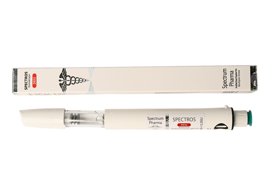 [004060052] SPECTROS  - Somatropin Pen (2-8 C) - 36 IU / PEN - 12 MG / 3 ML PEN - Spectrum PHARMA