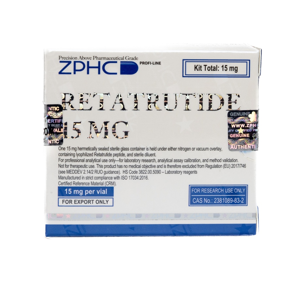 [002100180] RETATRUTIDE 15 MG KIT  - 15 MG / VIAL - 1 VIAL - ZPHC PHARMA
