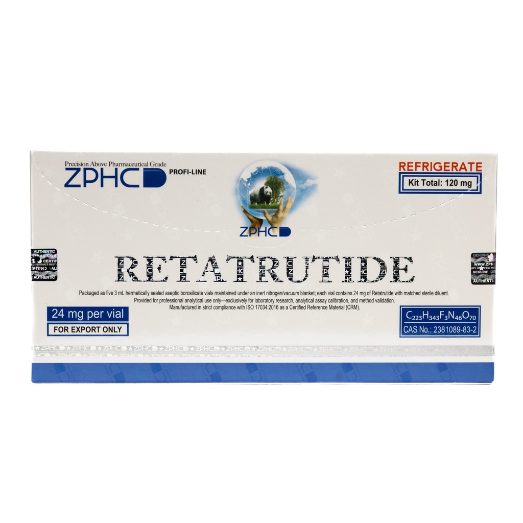 [002100181] RETATRUTIDE 120 MG KIT  - 24 MG / VIAL - 5 VIALS - ZPHC PHARMA