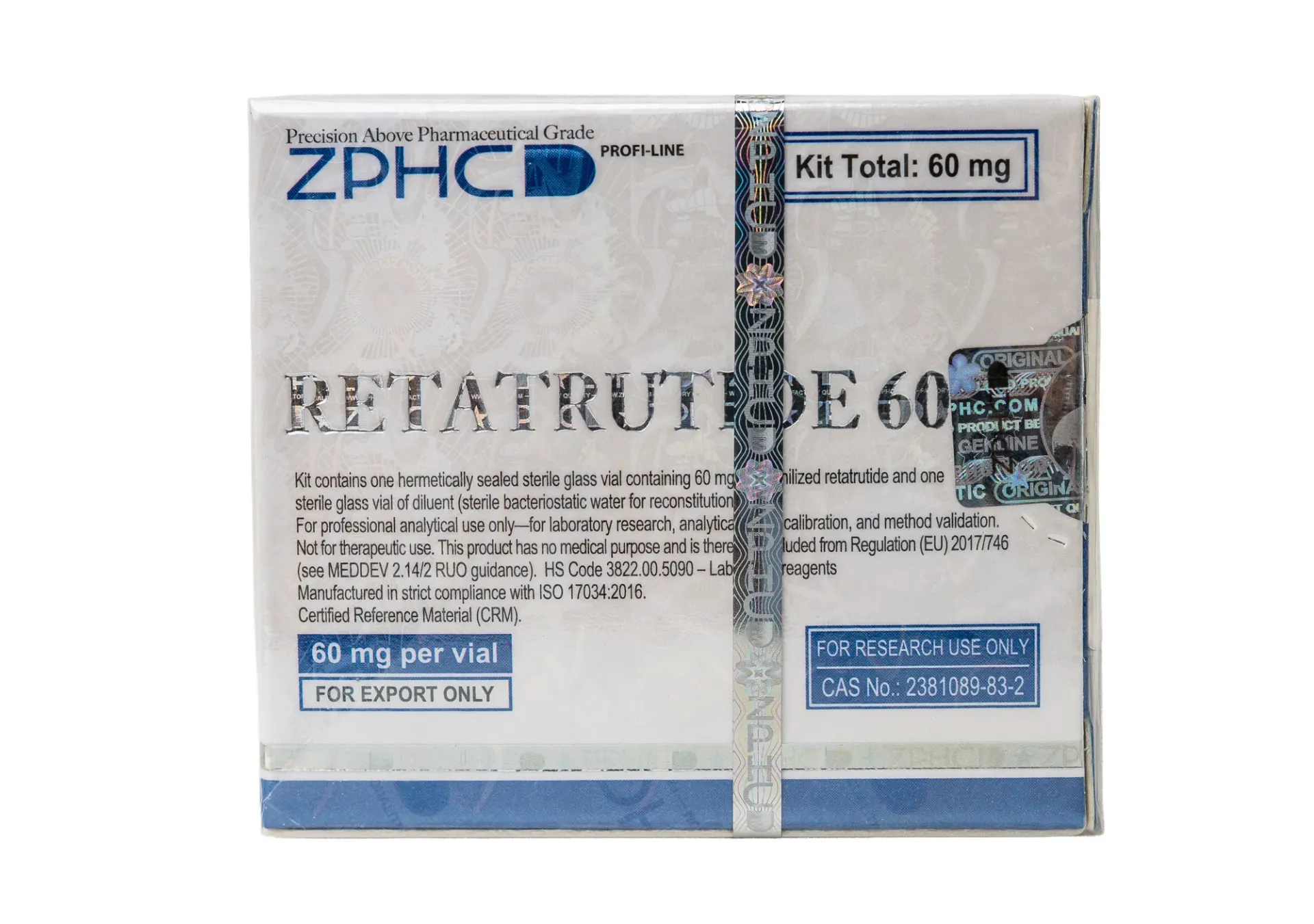 [002100217] RETATRUTIDE 60 MG - 60 MG / VIAL - 1 VIAL - ZPHC PHARMA
