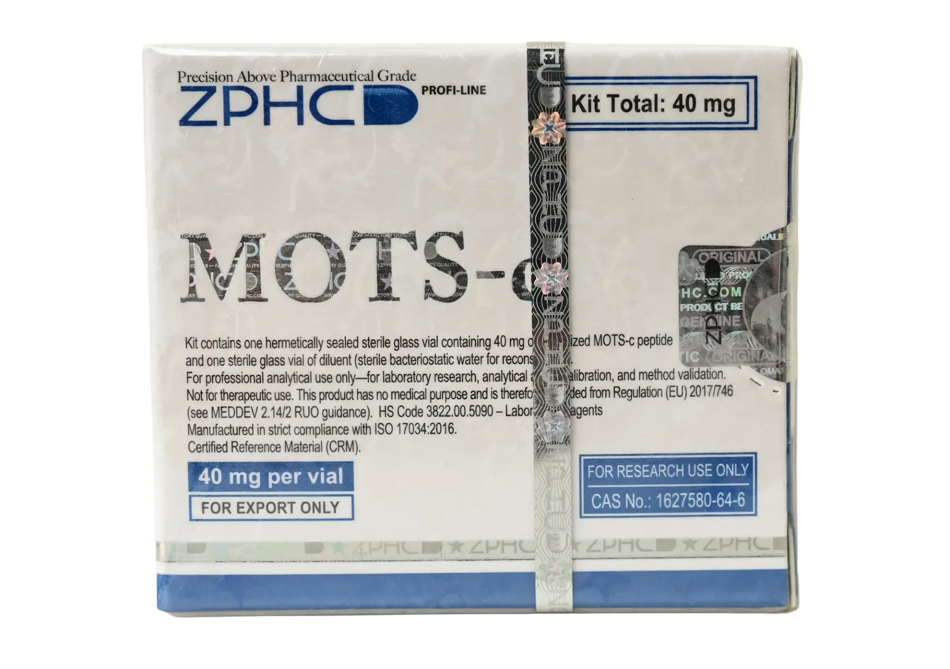 [002070220] MOTS-C  - 40 MG (2-8 C) - 40 MG / VIAL - 1 VIALS - ZPHC PHARMA